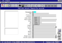 Finding records via search criterias or SQL